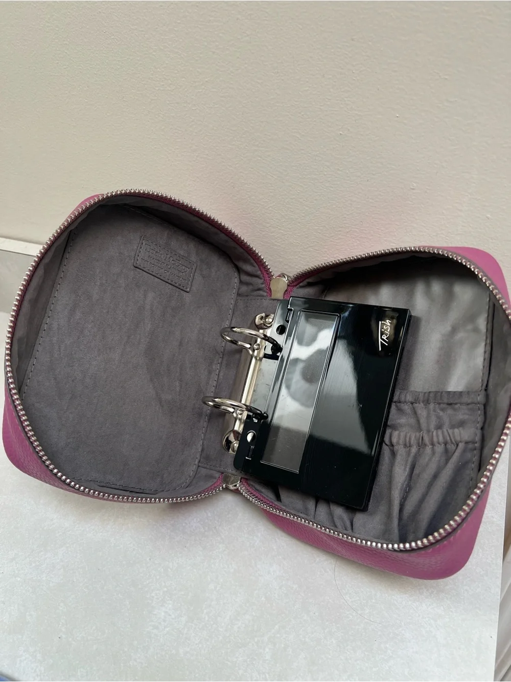 Trish McEvoy Make-Up Planner Large Power of Beauty Case in Lavender Fuchsia